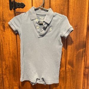 Ralph Lauren Light Blue Kids Polo onesie
